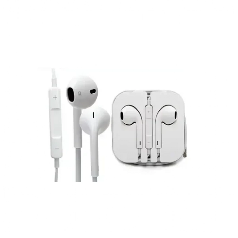 Handsfree ακουστικά με αυξομείωση ήχου για iphone/smartphones OEM, σε λευκό χρώμα