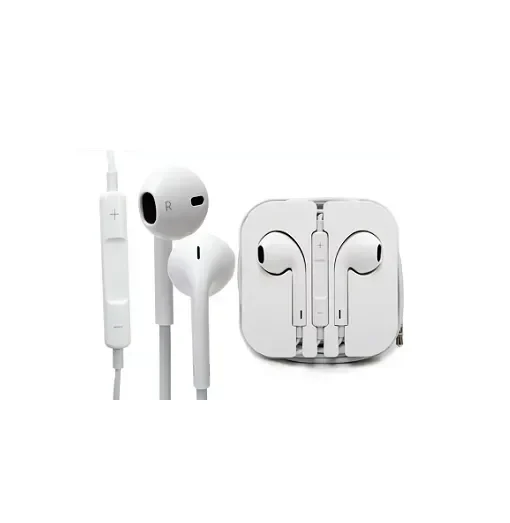 Handsfree Ακουστικά Με Αυξομείωση Ήχου Για Iphone/Smartphones Oem, Σε Λευκό Χρώμα