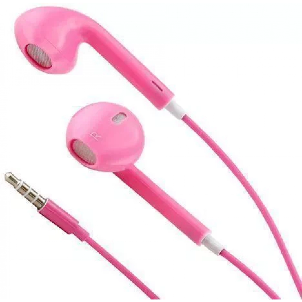 Handsfree ακουστικά με αυξομείωση ήχου για iphone/smartphones OEM, σε ροζ χρώμα