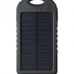 Hoppline Ηλιακό Power Bank 3000mAh με 2 Θύρες USB-A Μαύρο