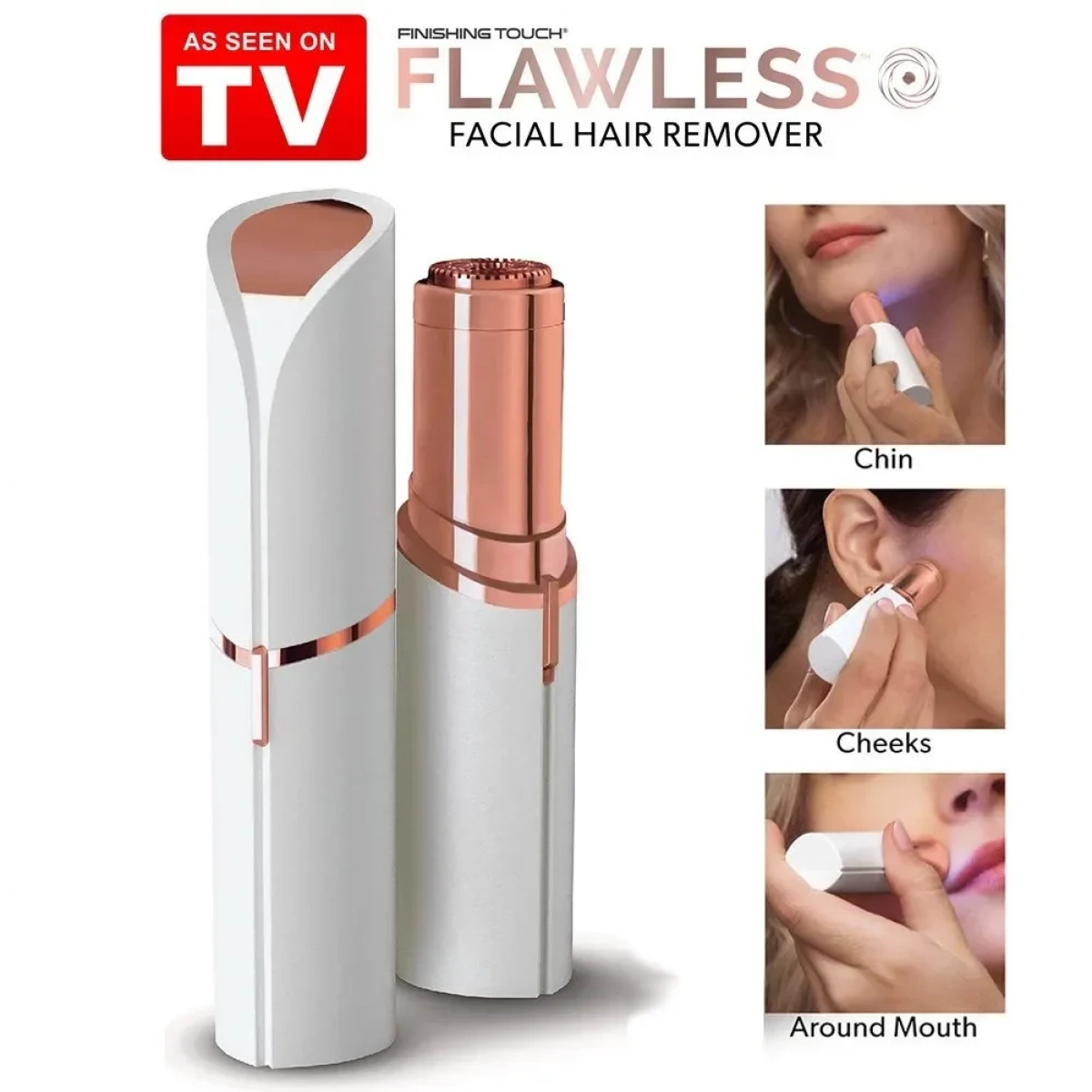 Ηλεκτρική αποτριχωτική μηχανή προσώπου - Flawless Facial Hair Remover