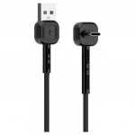 Καλώδιο Awei CL-66 USB to 90° Type C 2.4A, σε μαύρο χρώμα