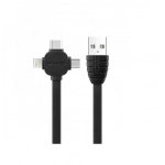 Καλώδιο Awei CL-82 Micro Usb,Lightning και Type C, σε μαύρο χρώμα