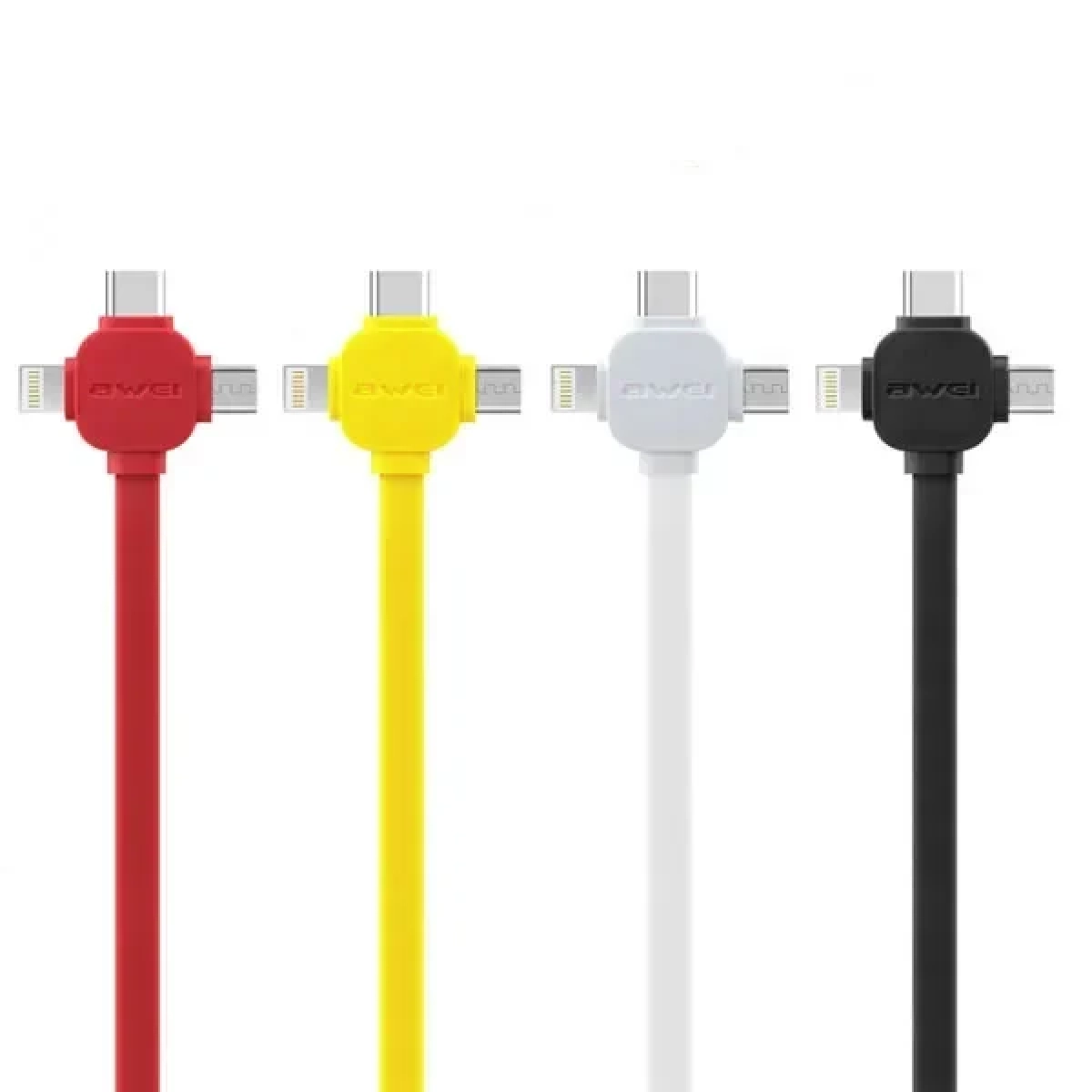 Καλώδιο Awei CL-82 Micro Usb,Lightning και Type C, σε μαύρο χρώμα