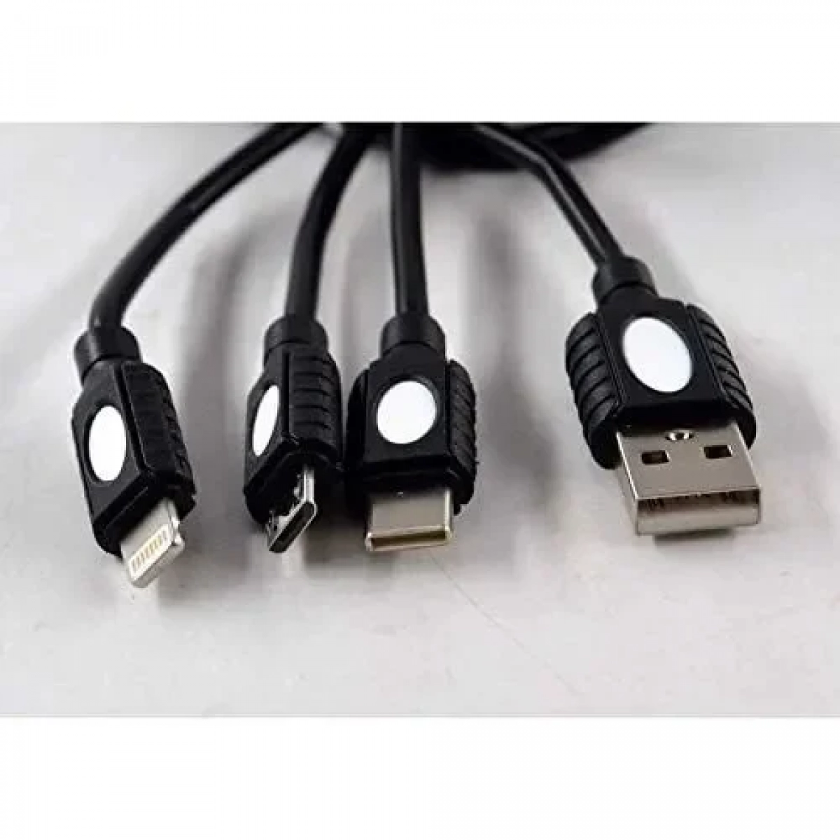 Καλώδιο Φόρτισης USB 3 σε 1 Ipipoo KP-11 120cm 3Α, σε μαύρο χρώμα