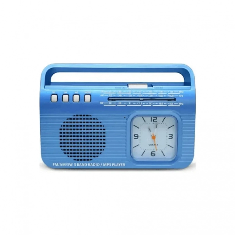 Kemai MD502BT HQ sound USB/Wireless BT/Clock, σε μπλε χρώμα