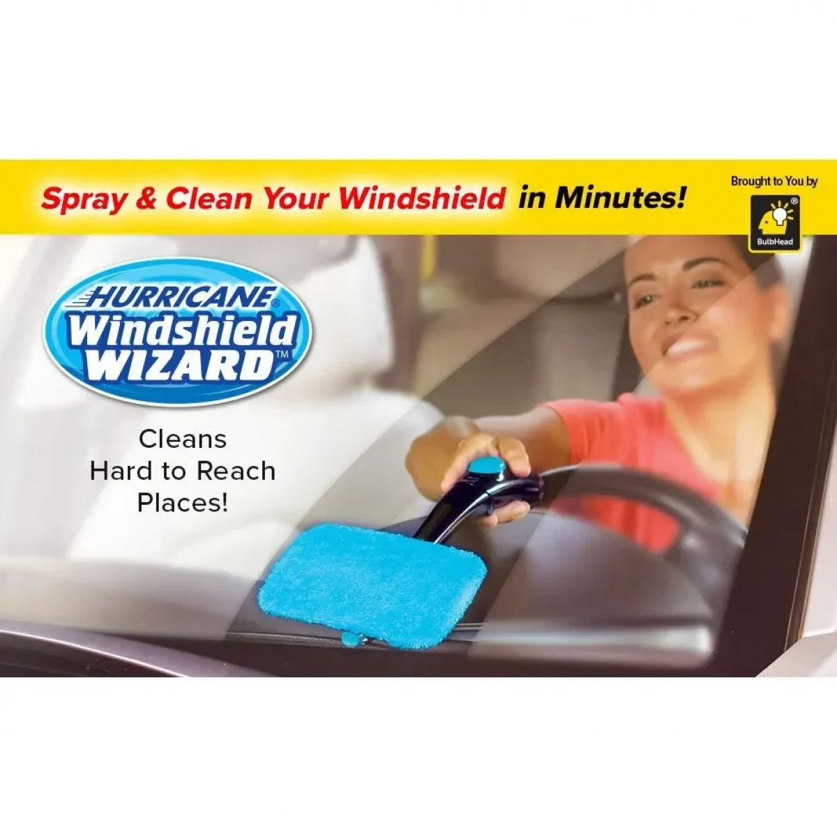 Κιτ Kαθαρισμού Παρμπρίζ με Μικροϊνες – Hurricane Windshield Wizard Cleaner