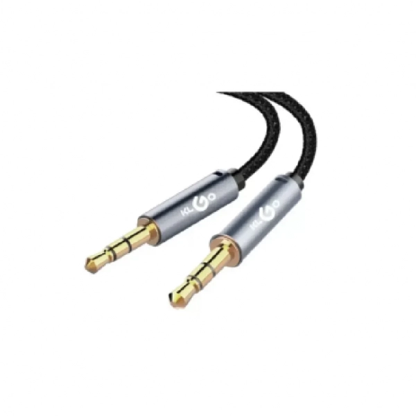 KLGO 1m Professional Stereo Audio Cable 3.5mm Male to Male, σε μαύρο χρώμα