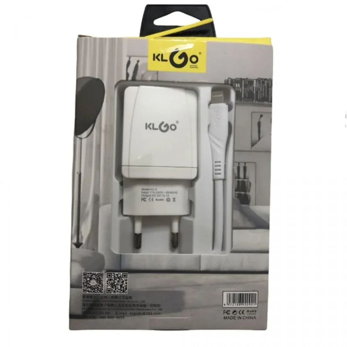 Φορτιστής USB KLGO KC2 Lightning - Photo2
