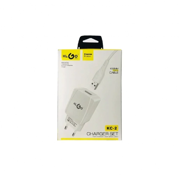 KLGO ORIGINAL FAST CHARGER USB POWER ADAPTER WITH TYPE C CABLE