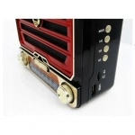 MEIER M-U130 Ρετρό Ραδιόφωνο FM/AM/SW με USB/Micro SD (Επαναφορτιζόμενο) - Photo4