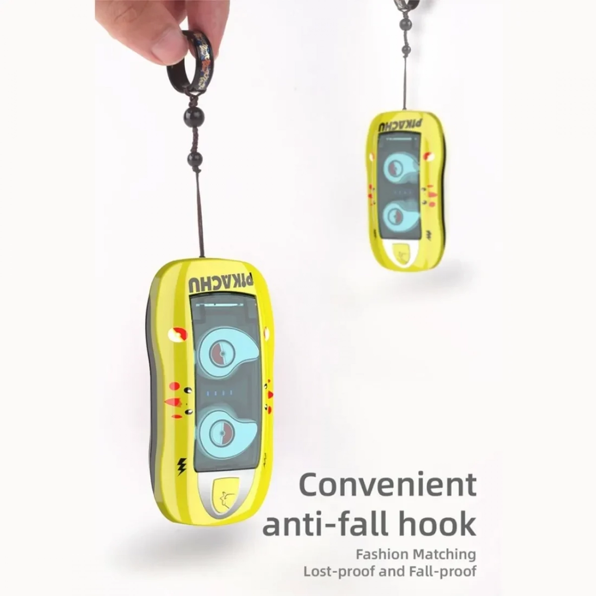 Μίνι ακουστικά Bluetooth TWS με θήκη φόρτισης - T911, σε κίτρινο χρώμα