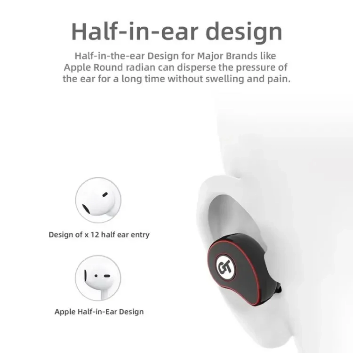 Μίνι ακουστικά Bluetooth TWS με θήκη φόρτισης - T911, σε κίτρινο χρώμα