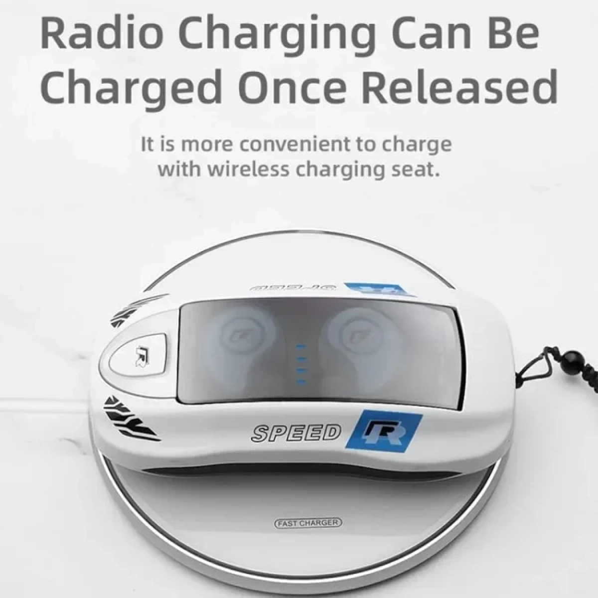 Μίνι ακουστικά bluetooth TWS με θήκη φόρτισης - T911, σε λευκό χρώμα