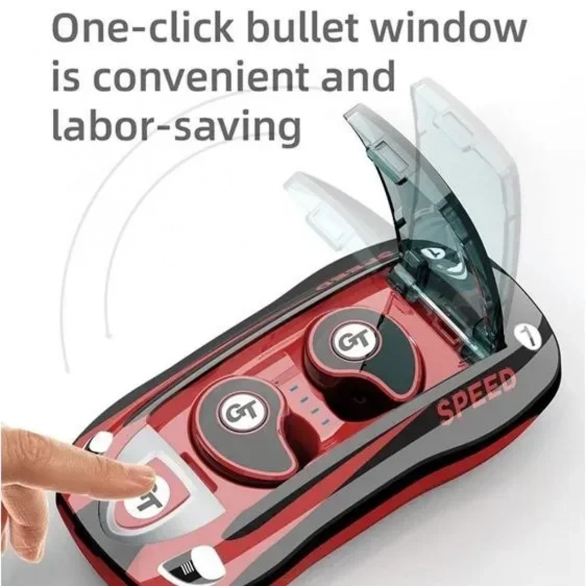 Μίνι ακουστικά bluetooth TWS με δοχείο φόρτισης – T911, σε μαύρο χρώμα