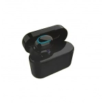 Mini Ακουστικό Bluetooth Stereo Headset Με Ασύρματη Βάση - Q-B01- Andowl - Μαύρο