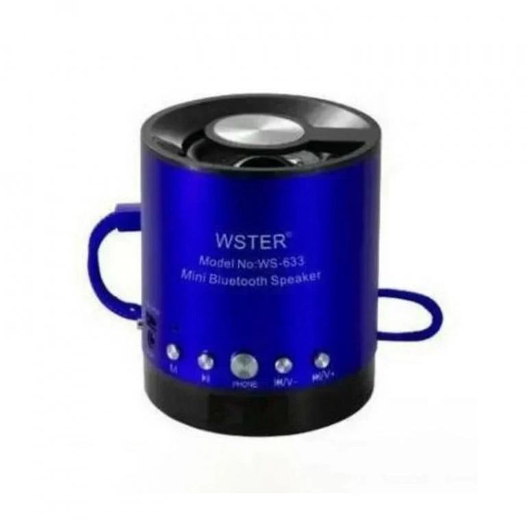 Μίνι ασύρματο Bluetooth ηχείο WS-633BT, σε μπλε χρώμα