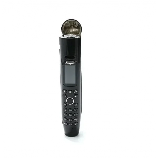 Μίνι κινητό τηλέφωνο τσέπης στυλό AK009 Bluetooth με αναπτήρα τσιγάρων και φακό, σε μαύρο χρώμα