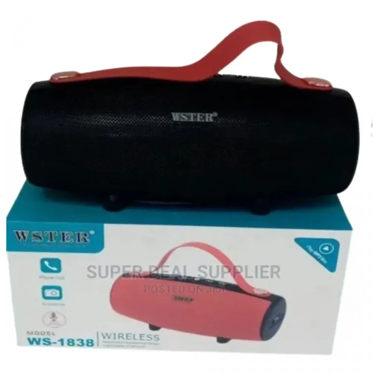 Mini Ηχείο Ws-1838 5W με Ραδιόφωνο - Μαύρο - Photo7