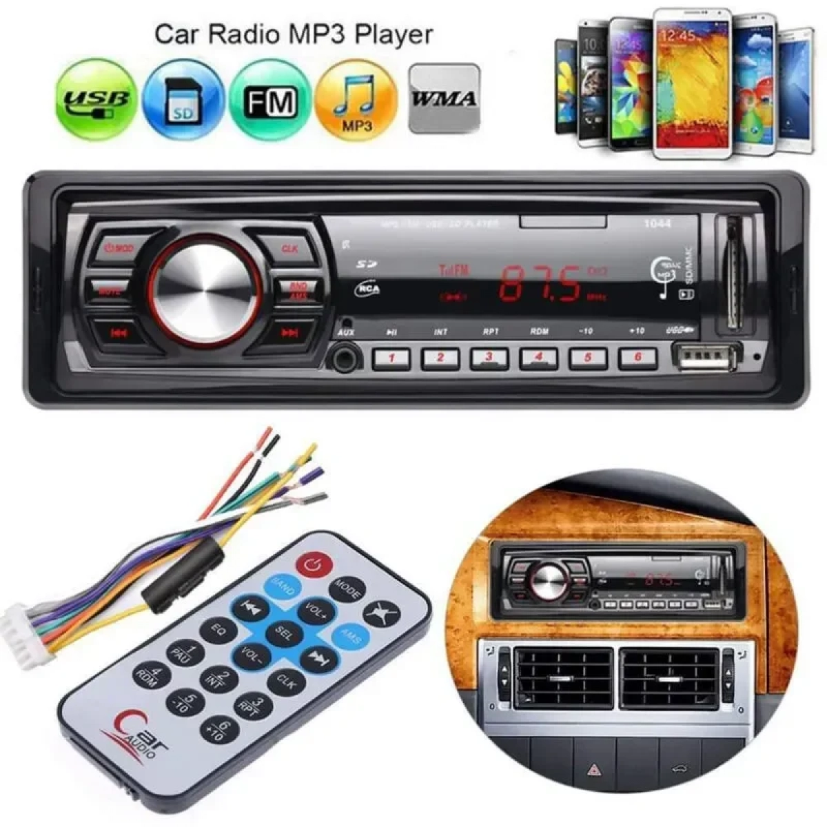 Mp3 Player 1 din με USB, SD, AUX, Radio και Χειριστήριο CDX-GT1046