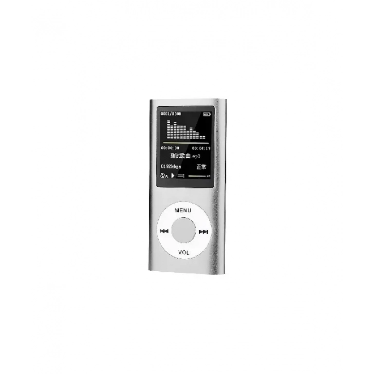 MP4 Player microSD & FM Radio (MP4-418), σε ασημί χρώμα