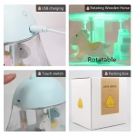 Παιδικό φωτιστικό καρουζέλ – Cute Chick Baby Light, σε μπλε χρώμα