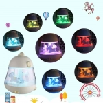 Παιδικό φωτιστικό καρουζέλ – Cute Chick Baby Light, σε μπλε χρώμα