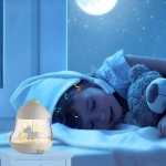 Παιδικό φωτιστικό καρουζέλ – Cute Chick Baby Light, σε μπλε χρώμα