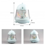 Παιδικό φωτιστικό καρουζέλ – Cute Chick Baby Light, σε μπλε χρώμα
