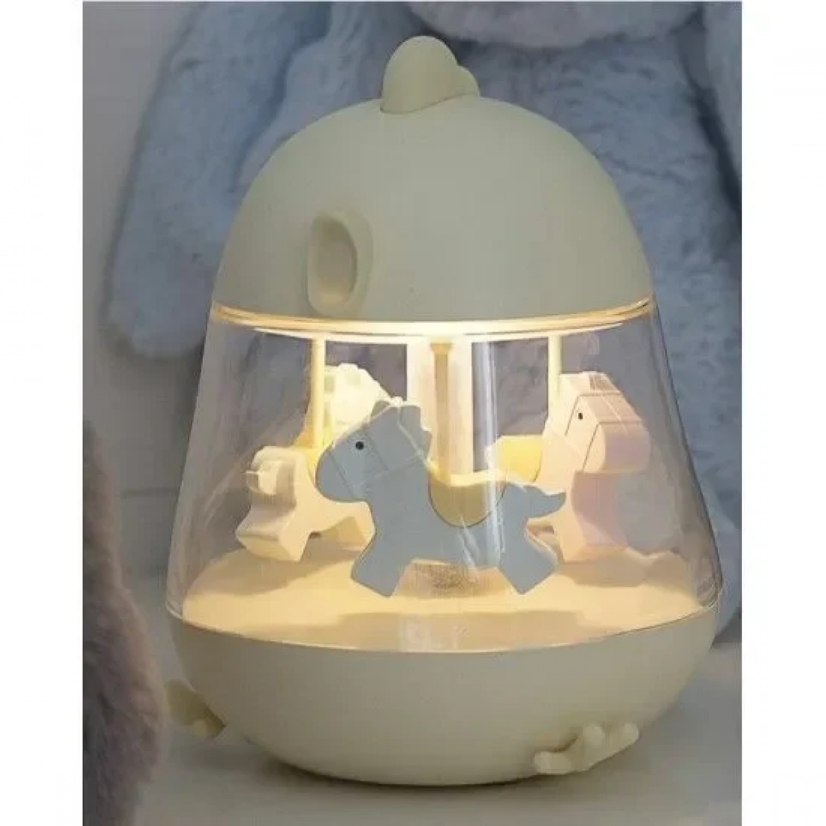 Παιδικό φωτιστικό καρουζέλ – Cute Chick Baby Light, σε κίτρινο χρώμα