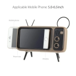 Peterhot PTH-800 Ασύρματο ηχείο bluetooth και βάση κινητού τύπου Vintage TV (3W)