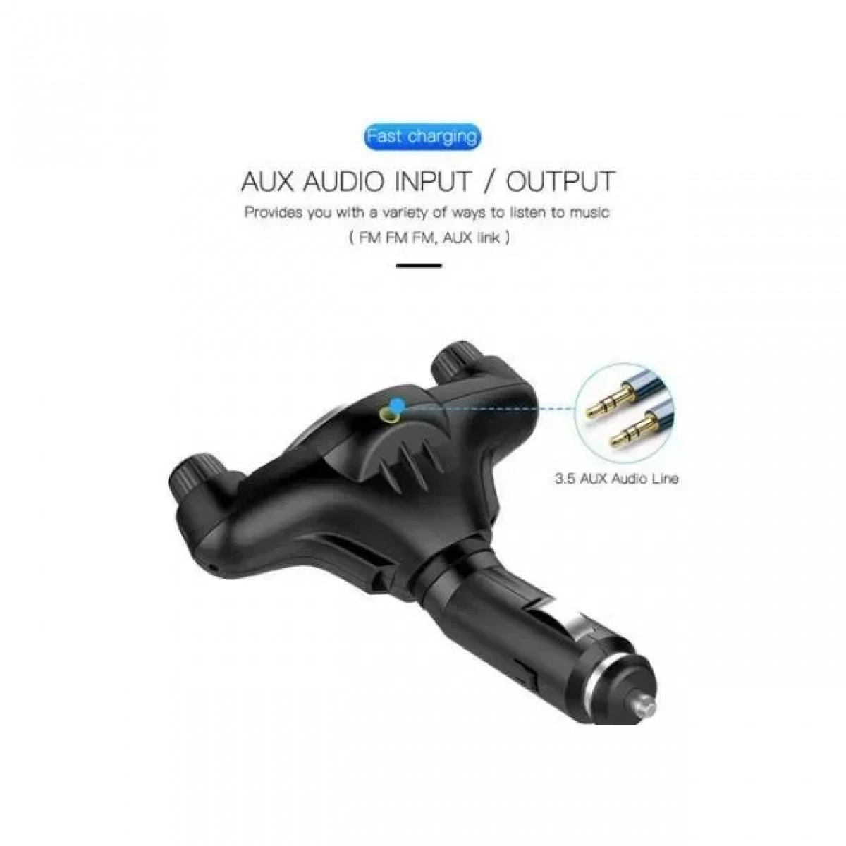 Πομπός FM Transmitter Bluetooth 5.0 & Φορτιστής USB Αυτοκινήτου Handsfree USB/AUX/SD MP3 Player Car Kit