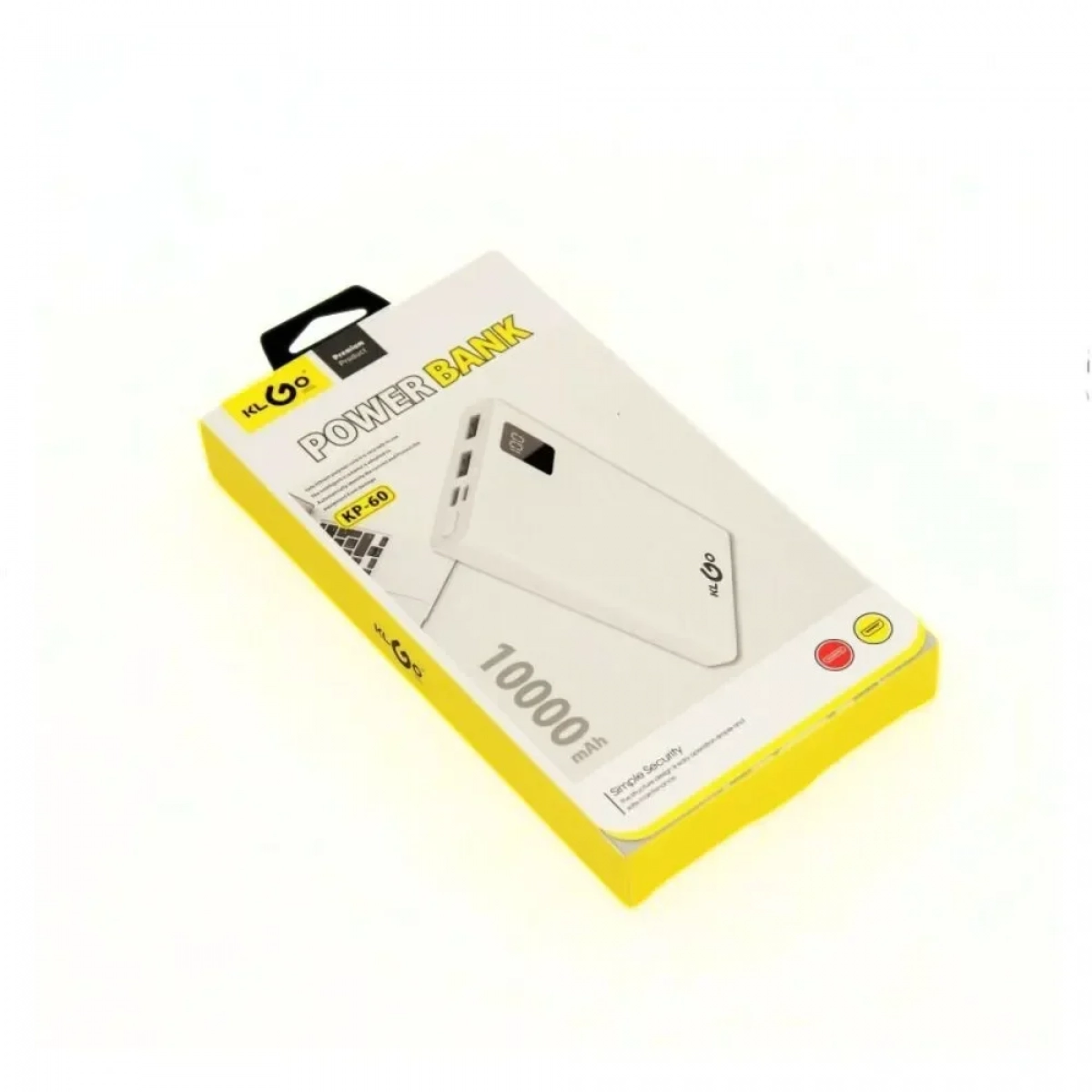 Power Bank KLGO KP-60 με Διπλή Θύρα USB/Type-C, 10000mAh - Λευκό - Photo3