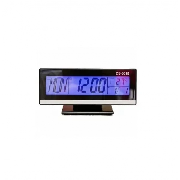Ρολόι ξυπνητήρι με αισθητήρα ήχου LCD οθόνη και ένδειξη θερμοκρασίας – OEM DS-3618