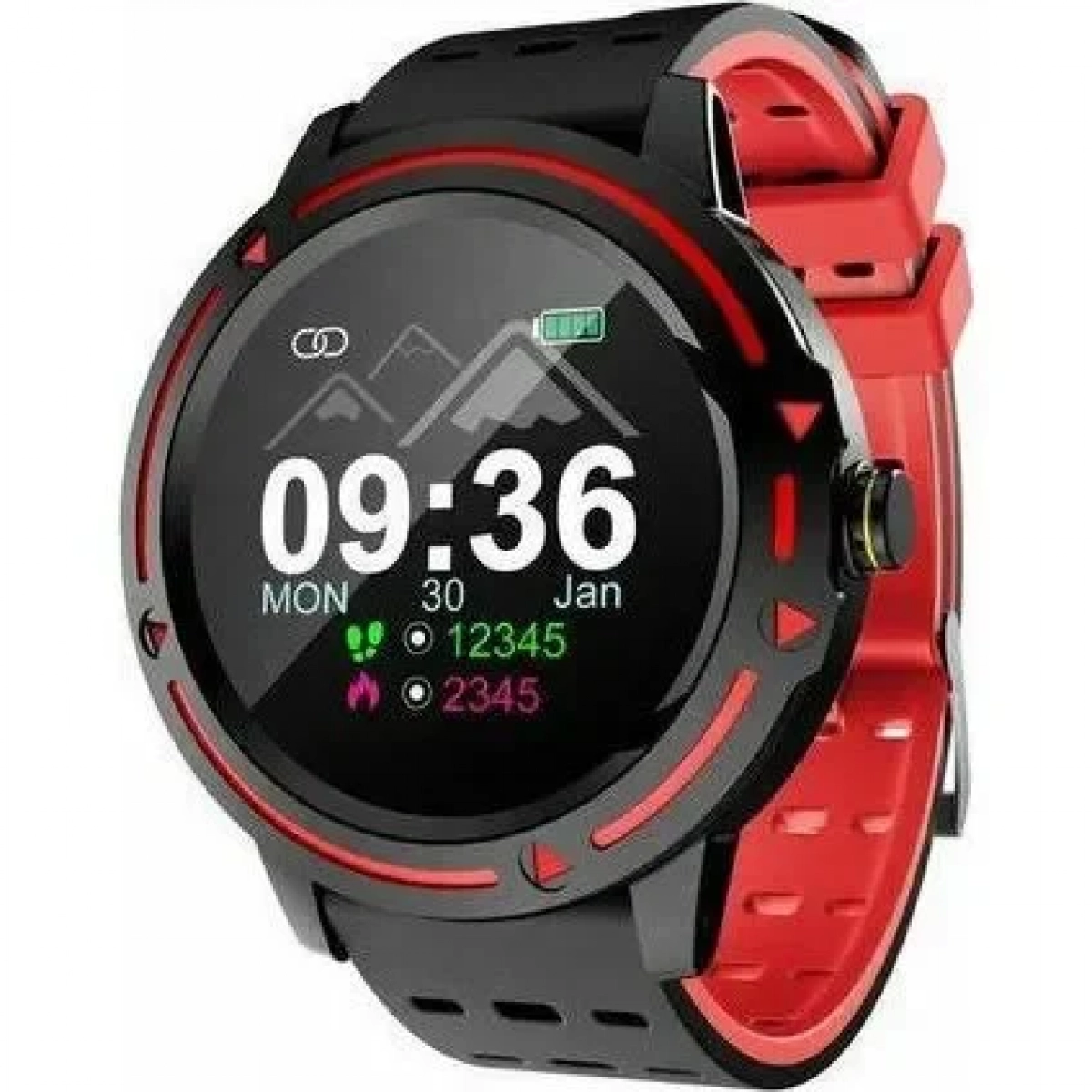 Smartwatch Sports Bracelet V5 Μέτρηση Παλμών, Πίεσης, Θερμίδων - PK L9 GT2, σε κόκκινο χρώμα