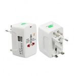 Ταξιδιωτικός αντάπτορας πρίζας UNIVERSAL TRAVEL ADAPTOR με προστασία & 2 θύρες USB