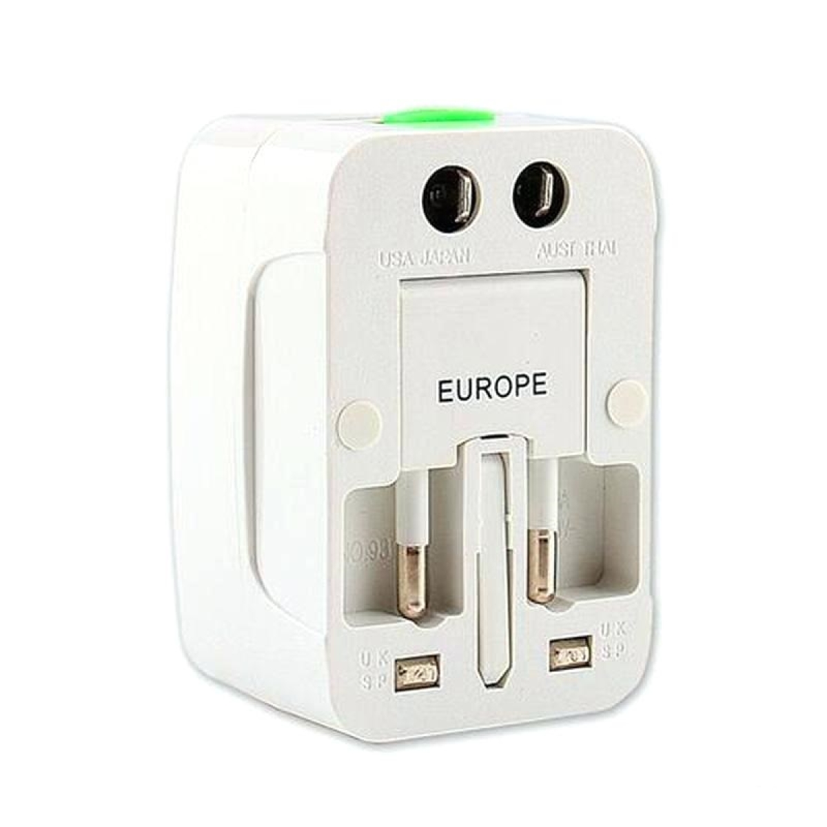 Ταξιδιωτικός αντάπτορας πρίζας UNIVERSAL TRAVEL ADAPTOR με προστασία & 2 θύρες USB - Image 3