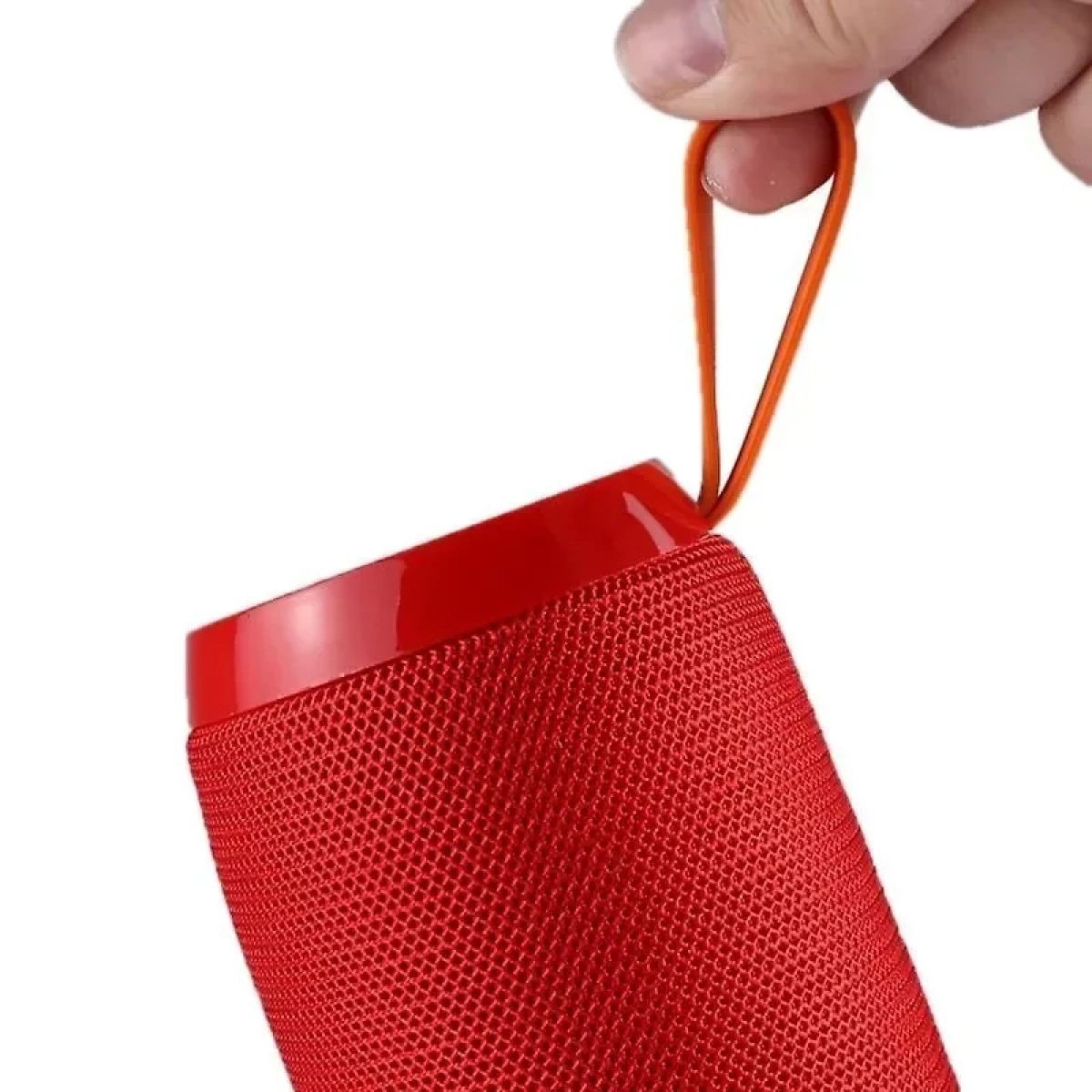 Φορητό ασύρματο Bluetooth V4.2 στερεοφωνικό ηχείο με λαβή, ενσωματωμένο MIC ΟΕΜ TG109 , σε κόκκινο χρώμα
