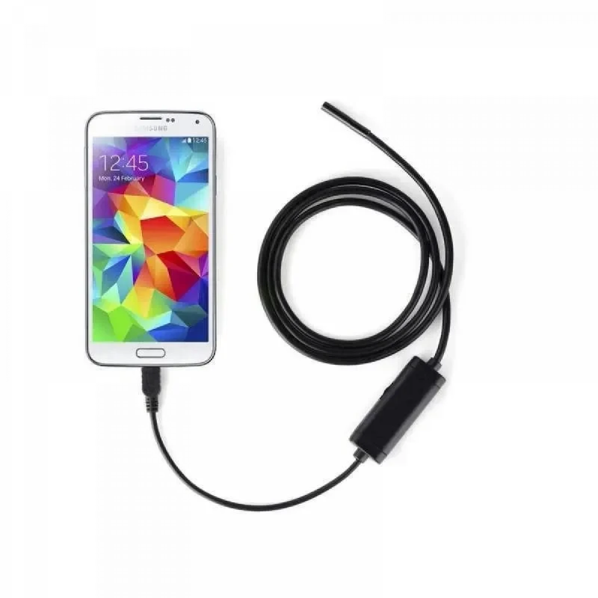 USB Αδιάβροχη Κάμερα Ενδοσκόπιο με LED για Κινητά Τηλέφωνα Android AN97 1.65m