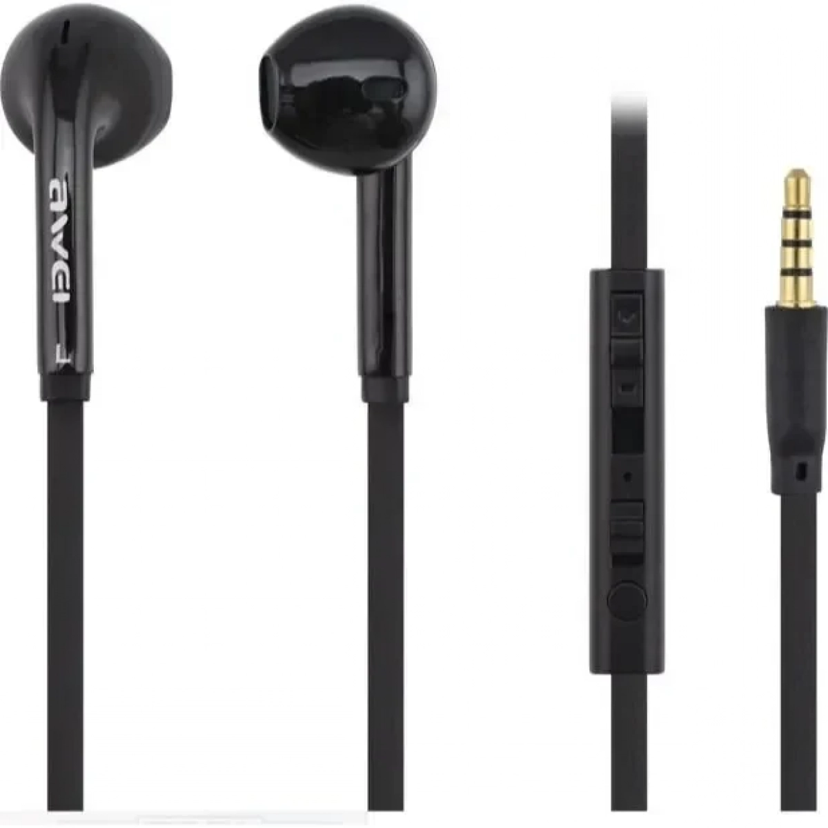 HandsFree Ακουστικά Awei ES-15Hi, σε μαύρο χρώμα