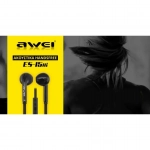 HandsFree Ακουστικά Awei ES-15Hi, σε μαύρο χρώμα