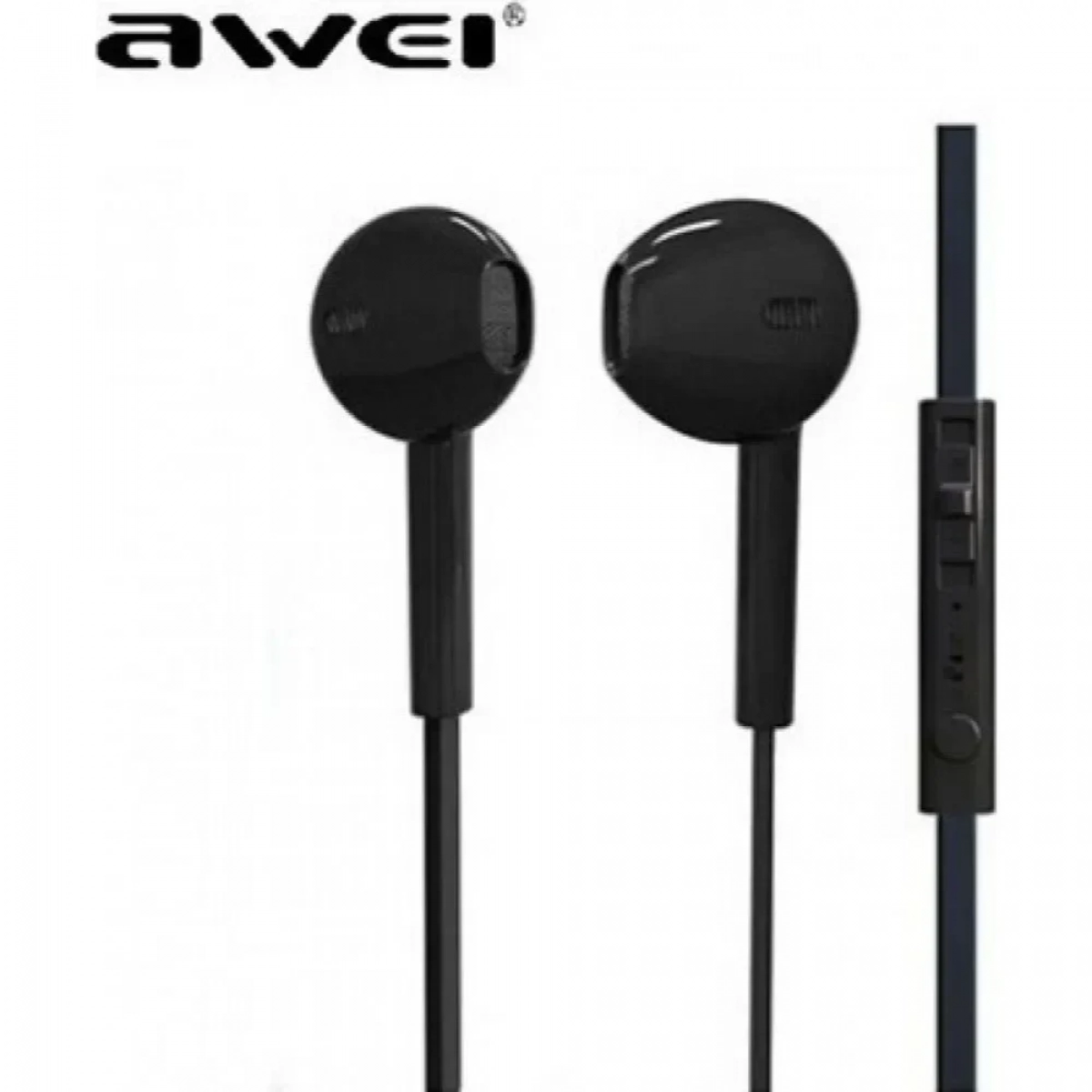 HandsFree Ακουστικά Awei ES-15Hi, σε μαύρο χρώμα