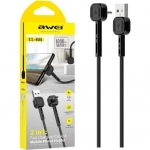 Καλώδιο Awei CL-67 USB to 90° Micro USB 2.4A, σε μαύρο χρώμα