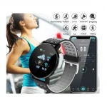 119 Plus Smart Bracelet IP65 Waterproof Fitness Tracker Pedometer Fitness Tracker Smartwatch, σε μαύρο Γκρι Χρώμα