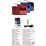 BEST QUALITY RECHARGEABLE RADIO SPEAKER SURAH 811BT, σε μαύρο χρώμα