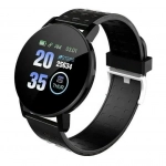 119 Plus Smart Bracelet IP65 Waterproof Fitness Tracker Pedometer Fitness Tracker Smartwatch, σε μαύρο χρώμα