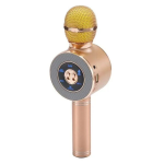 Wster WS-669 Ασύρματο Bluetooth Μικρόφωνο με Ενσωματωμένο Ηχείο & Disco LED – Ρόζ