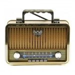 Ηχείο Bluetooth Kemai MD-1909BT, σε καφέ χρώμα