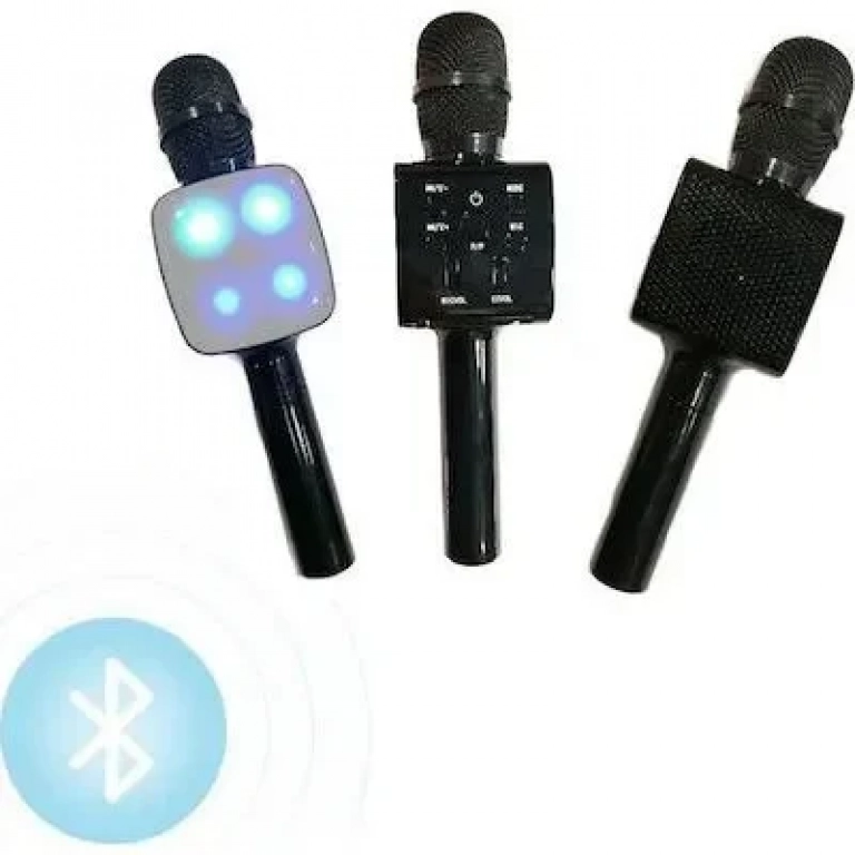 Karaoke Speaker-Microphone Handheld Q5 KTV Black With Magic Light