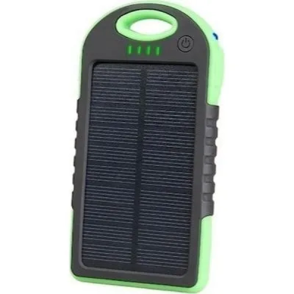 Solar Power Bank Tracer 5000mah TRAB45072, σε πράσινο χρώμα